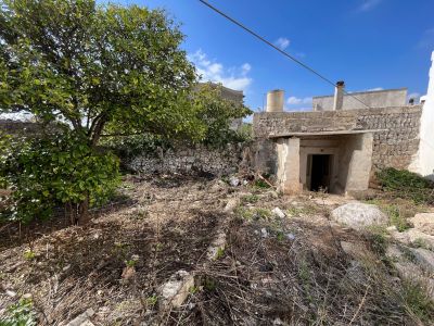 Casa con Pajara retrostante