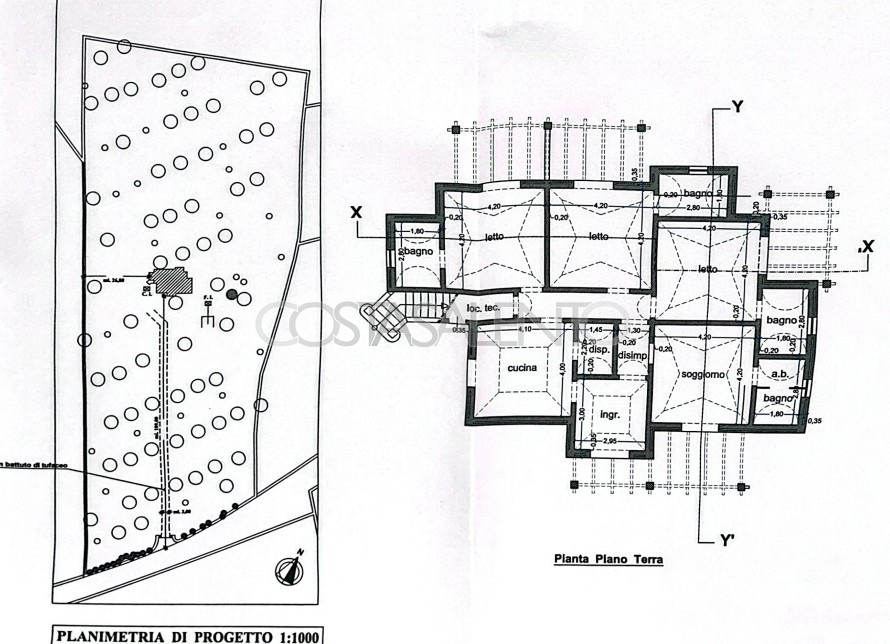 Terreno con Progetto a 1,5 km dal Mare