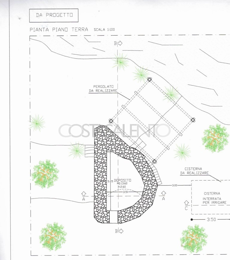 Terreno con progetto approvato